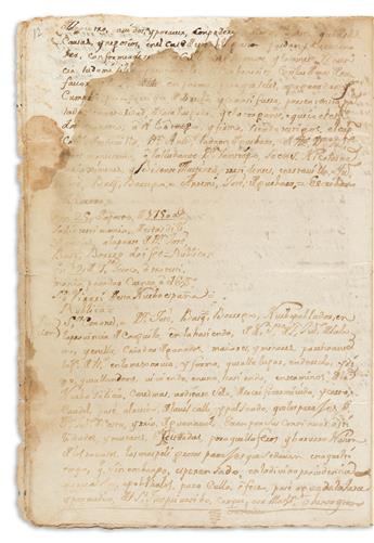 (WEST--TEXAS.) Documents concerning the founding of the Dolores Hacienda, the first Spanish settlement north of the Rio Grande.